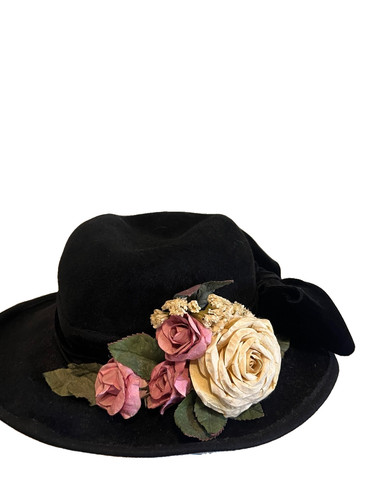 Darcy creech black felt hat - black,